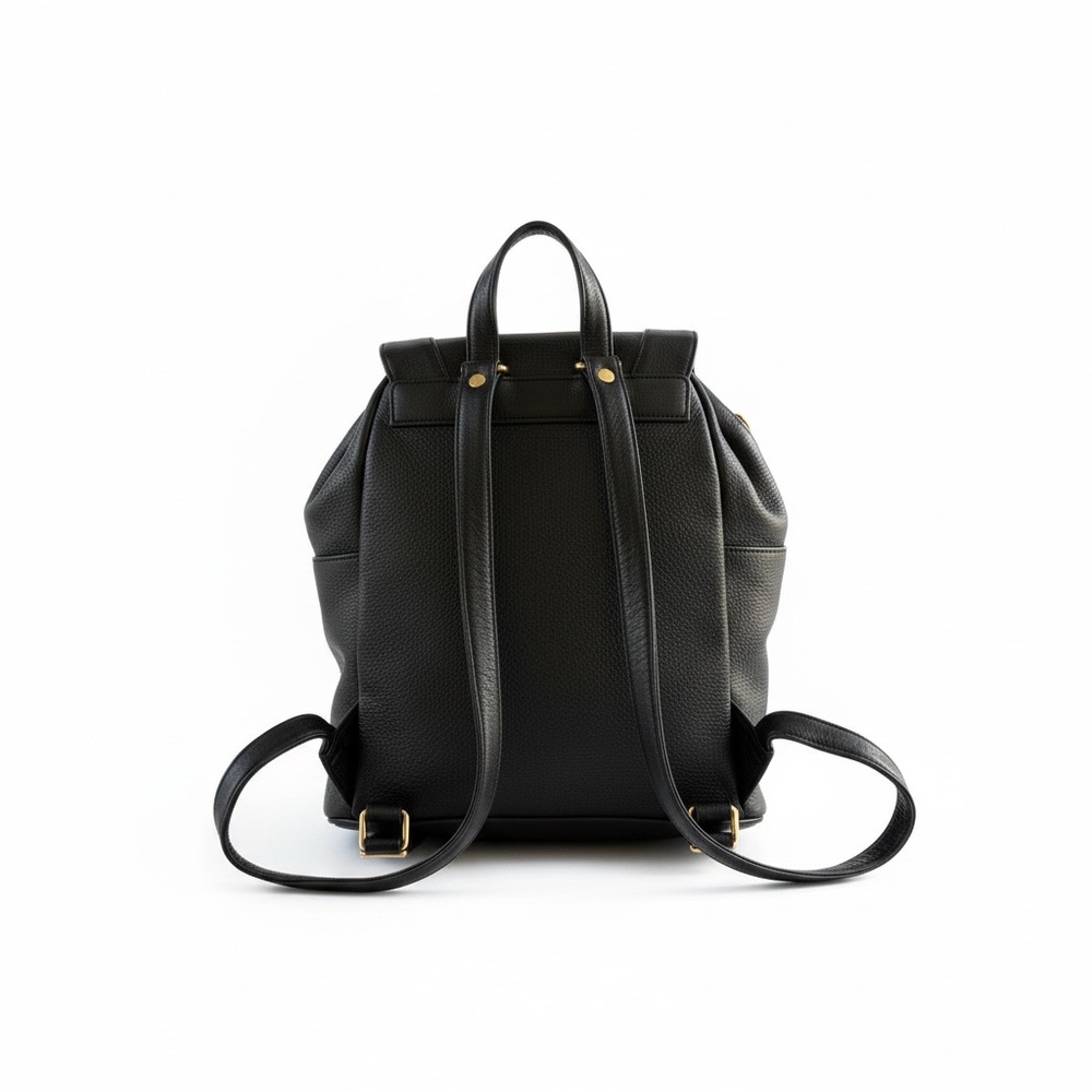 MCM Black Leather Backpack - Made in Germany - Picture 3 of 15